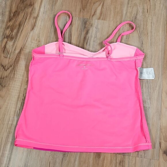 🧚‍♂️Free Country Fuchsia, Coral Orange, & Pink Colorblock Tankini - Picture 12 of 12